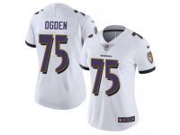 Women's Limited Jonathan Ogden #75 Nike White Road Jersey - NFL Baltimore Ravens Vapor Untouchable