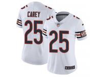 Women's Limited Ka'Deem Carey #25 Nike White Road Jersey - NFL Chicago Bears Vapor Untouchable