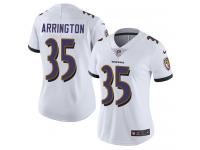 Women's Limited Kyle Arrington #35 Nike White Road Jersey - NFL Baltimore Ravens Vapor Untouchable
