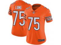 Women's Limited Kyle Long #75 Nike Orange Jersey - NFL Chicago Bears Rush