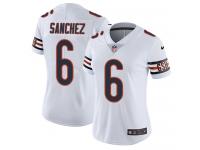 Women's Limited Mark Sanchez #6 Nike White Road Jersey - NFL Chicago Bears Vapor Untouchable