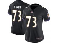 Women's Limited Marshal Yanda #73 Nike Black Alternate Jersey - NFL Baltimore Ravens Vapor Untouchable