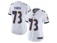 Women's Limited Marshal Yanda #73 Nike White Road Jersey - NFL Baltimore Ravens Vapor Untouchable