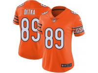 Women's Limited Mike Ditka #89 Nike Orange Jersey - NFL Chicago Bears Rush