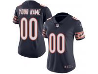 Women's Limited Nike Navy Blue Home Jersey - NFL Chicago Bears Customized Vapor Untouchable