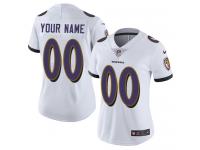 Women's Limited Nike White Road Jersey - NFL Baltimore Ravens Customized Vapor Untouchable