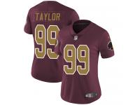 Women's Limited Phil Taylor #99 80th Anniversary Nike Burgundy Red Alternate Jersey - NFL Washington