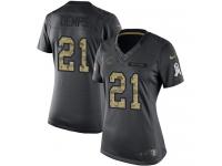 Women's Limited Quintin Demps #21 Nike Black Jersey - NFL Chicago Bears 2016 Salute to Service
