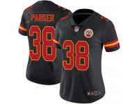 Women's Limited Ron Parker #38 Nike Black Jersey - NFL Kansas City Chiefs Rush