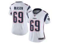 Women's Limited Shaq Mason #69 Nike White Road Jersey - NFL New England Patriots Vapor Untouchable