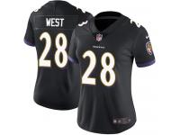 Women's Limited Terrance West #28 Nike Black Alternate Jersey - NFL Baltimore Ravens Vapor Untouchable