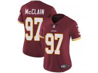 Women's Limited Terrell McClain #97 Nike Burgundy Red Home Jersey - NFL Washington Redskins Vapor