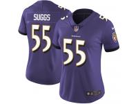 Women's Limited Terrell Suggs #55 Nike Purple Home Jersey - NFL Baltimore Ravens Vapor Untouchable