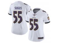 Women's Limited Terrell Suggs #55 Nike White Road Jersey - NFL Baltimore Ravens Vapor Untouchable