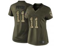 Women's Limited Terrelle Pryor #11 Nike Green Jersey - NFL Washington Redskins Salute to Service