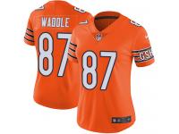 Women's Limited Tom Waddle #87 Nike Orange Jersey - NFL Chicago Bears Rush
