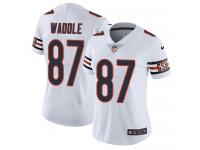 Women's Limited Tom Waddle #87 Nike White Road Jersey - NFL Chicago Bears Vapor Untouchable