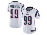 Women's Limited Vincent Valentine #99 Nike White Road Jersey - NFL New England Patriots Vapor Untouchable