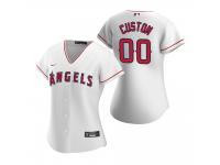 Women's Los Angeles Angels Custom Nike White 2020 Home Jersey