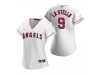 Women's Los Angeles Angels Tommy La Stella Nike White 2020 Home Jersey