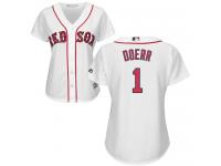 Women's Majestic Boston Red Sox #1 Bobby Doerr Authentic White Home MLB Jersey