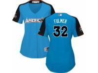 Women's Majestic Detroit Tigers #32 Michael Fulmer Blue American League 2017 MLB All-Star MLB Jersey