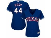 Women's Majestic Texas Rangers #44 Tyson Ross Royal Blue Alternate 2 Cool Base MLB Jersey