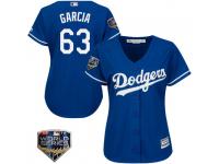 Women's Majestic Yimi Garcia Los Angeles Dodgers Authentic Royal Cool Base Alternate 2018 World Series Jersey