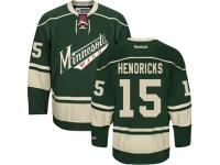 Women's Minnesota Wild #15 Matt Hendricks Reebok Green Third Authentic NHL Jersey