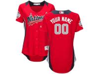 Women's National League Majestic Scarlet 2018 MLB All-Star Game Home Run Derby Custom Jersey