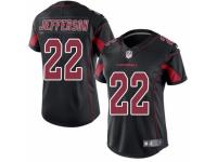 Women's Nike Arizona Cardinals #22 Tony Jefferson Limited Black Rush NFL Jersey