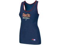Women's Nike Arizona Diamondbacks Tri-Blend Racerback Stretch Tank Top Blue