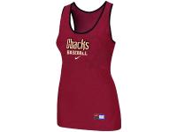 Women's Nike Arizona Diamondbacks Tri-Blend Racerback Stretch Tank Top Red