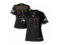 Women's Nike Baltimore Ravens #21 Tony Jefferson Game Black Fashion NFL Jersey