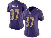 Women's Nike Baltimore Ravens #37 Javorius Allen Limited Purple Rush NFL Jersey