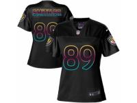 Women's Nike Baltimore Ravens #89 Steve Smith Sr Game Black Fashion NFL Jersey