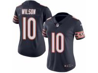Women's Nike Chicago Bears #10 Marquess Wilson Limited Navy Blue Rush NFL Jersey