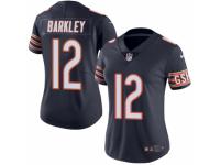 Women's Nike Chicago Bears #12 Matt Barkley Limited Navy Blue Rush NFL Jersey