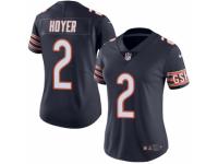 Women's Nike Chicago Bears #2 Brian Hoyer Limited Navy Blue Rush NFL Jersey