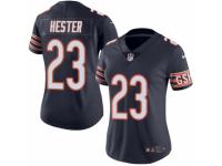Women's Nike Chicago Bears #23 Devin Hester Limited Navy Blue Rush NFL Jersey