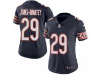 Women's Nike Chicago Bears #29 Harold Jones-Quartey Limited Navy Blue Rush NFL Jersey