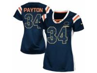 Women's Nike Chicago Bears #34 Walter Payton Elite Navy Blue Draft Him Shimmer NFL Jersey