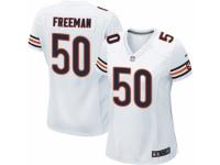 Women's Nike Chicago Bears #50 Jerrell Freeman Game White NFL Jersey