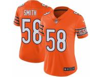 Women's Nike Chicago Bears #58 Roquan Smith Limited Orange Rush Vapor Untouchable NFL Jersey
