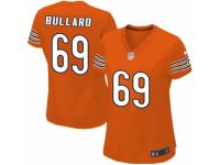 Women's Nike Chicago Bears #69 Jonathan Bullard Game Orange Alternate NFL Jersey