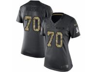 Women's Nike Chicago Bears #70 Bobby Massie Limited Black 2016 Salute to Service NFL Jersey