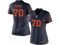 Women's Nike Chicago Bears #70 Bobby Massie Limited Navy Blue 1940s Throwback Alternate NFL Jersey