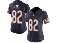 Women's Nike Chicago Bears #82 Khari Lee Limited Navy Blue Rush NFL Jersey