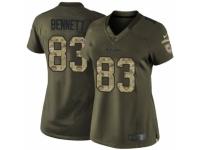 Women's Nike Chicago Bears #83 Martellus Bennett Limited Green Salute to Service NFL Jersey