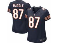 Women's Nike Chicago Bears #87 Tom Waddle Game Navy Blue Team Color NFL Jersey